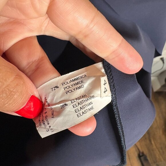 Chiara Boni La Petite Robe Sz 44IT 8US Florien 3/4-Sleeve Jersey Faux-Wrap Dress - Picture 7 of 10